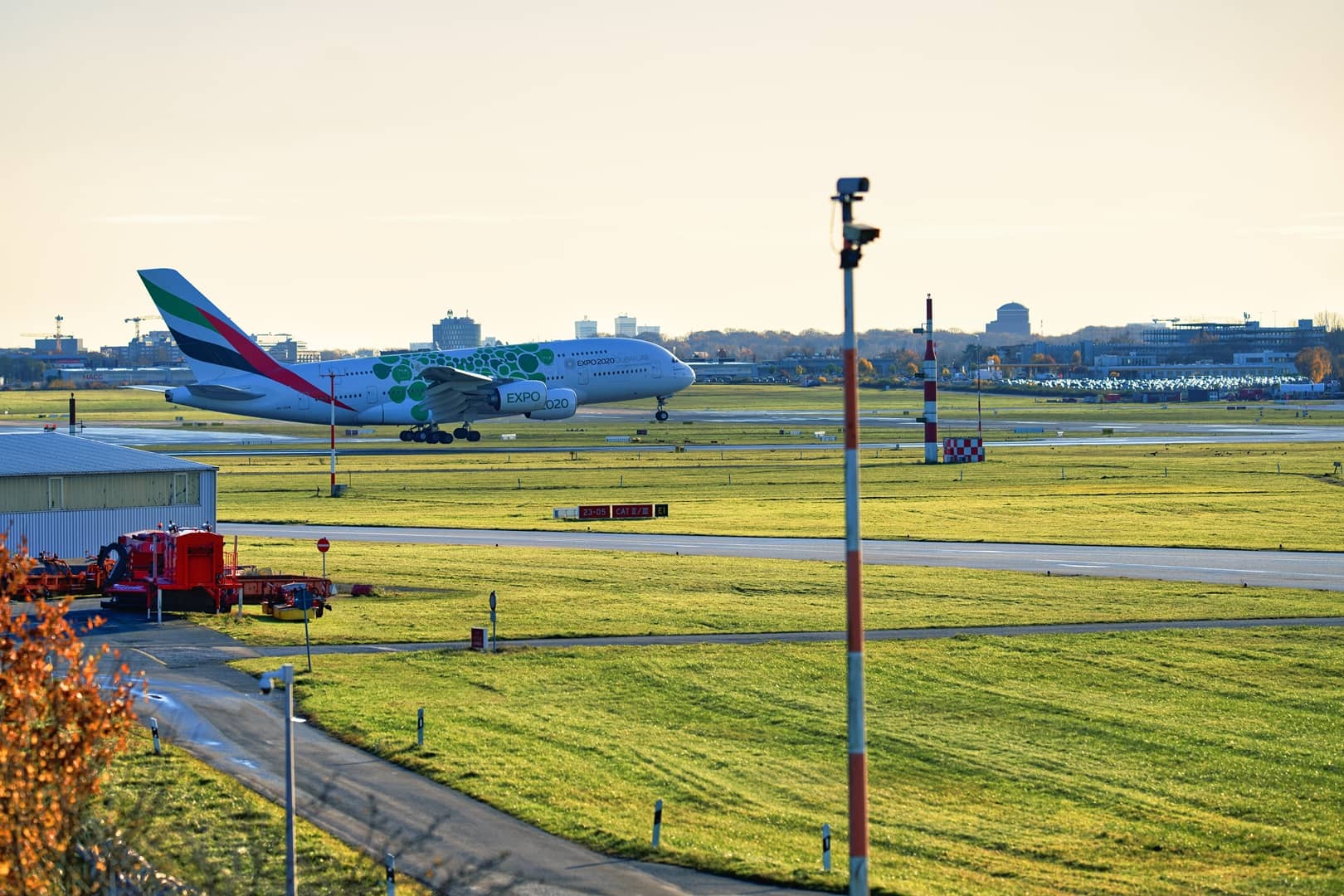 Flughafen Fuhlsbüttel A380, fotografiert von Danny Koerber.